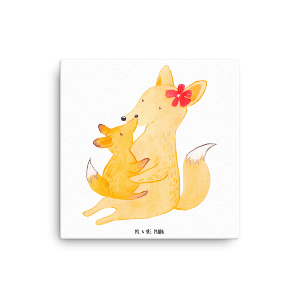 Canvas picture Fox mummy Leinwand, Kunstdruck, Vatertag, Oma, Mama, Bruder, Schwester, Familie, Muttertag, Papa, Opa, Beste Tochter, Tochter, Geschenk, Mutter, Lieblingstochter
