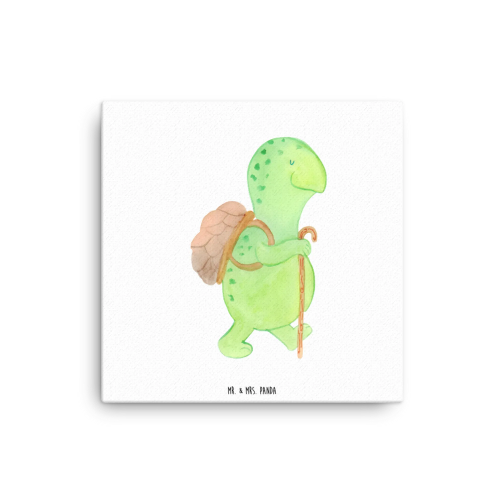 Leinwand Bild Schildkröte Wanderer Kunstdruck, Leinwand, Schildkröte, Schildkröten, Motivationssprüche, Motivationsspruch, Neuanfang, Motivation