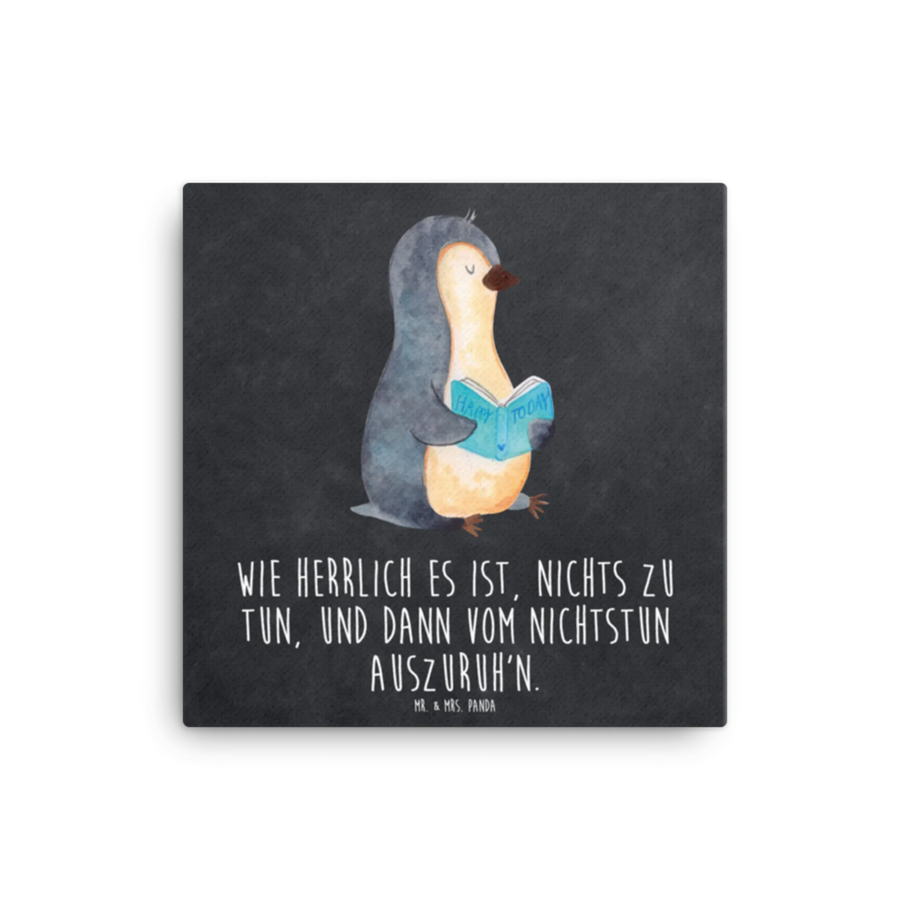 Canvas picture Penguin A book Kunstdruck, Leinwand, Pinguin, Pinguine, Ferien, Lesen, Bücherwurm, Urlaub, Faulenzen, Freizeit, Buch, Nichtstun