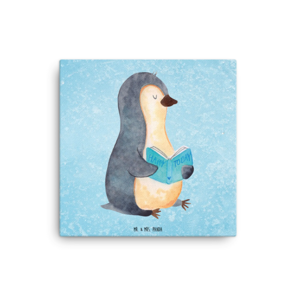 Canvas picture Penguin A book Kunstdruck, Leinwand, Pinguin, Pinguine, Ferien, Lesen, Bücherwurm, Urlaub, Faulenzen, Freizeit, Buch, Nichtstun