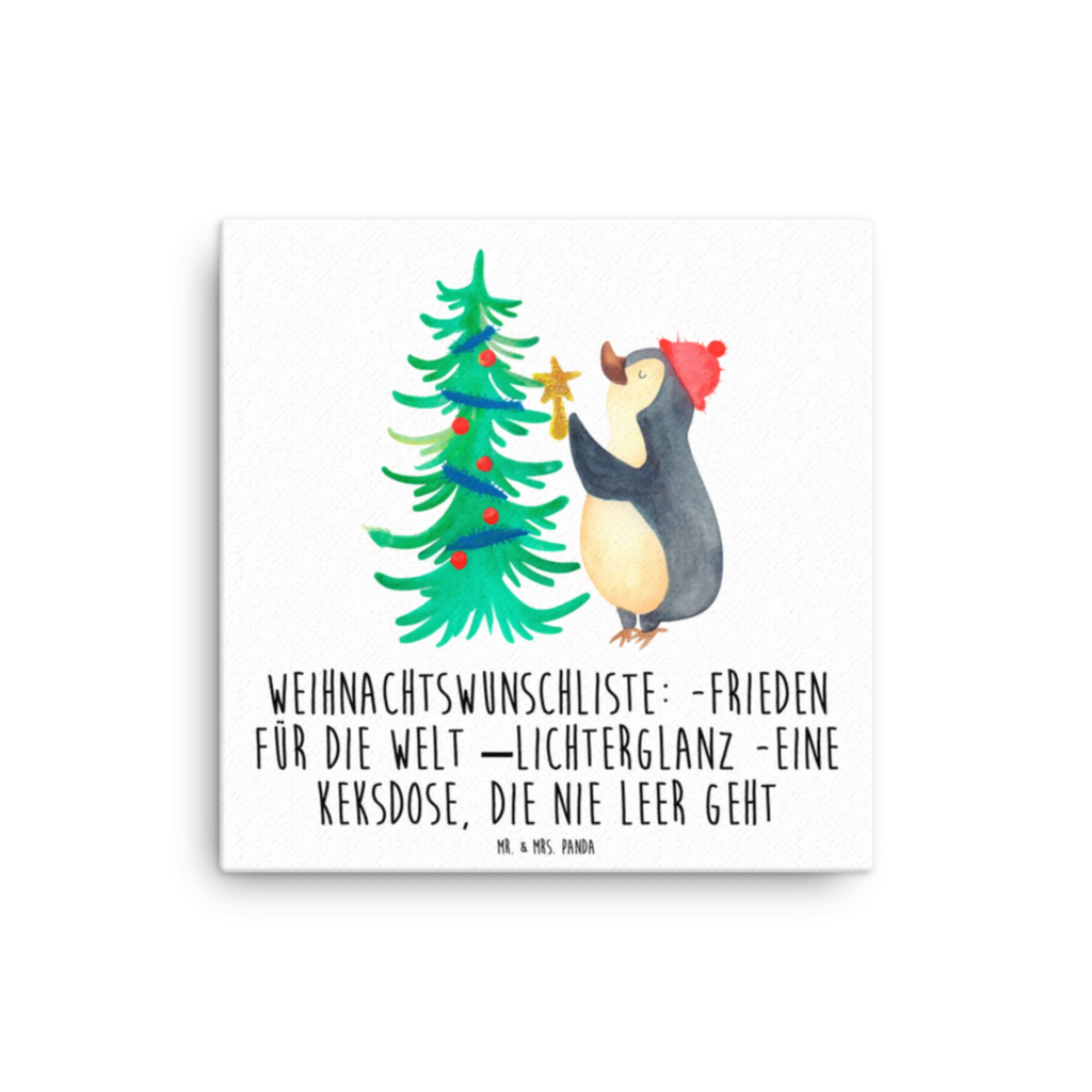 Canvas picture penguin Christmas tree Kunstdruck, Leinwand, Weihnachtsdeko, Winter, Nikolaus, Advent, Heiligabend, Wintermotiv, Weihnachten, Pinguin