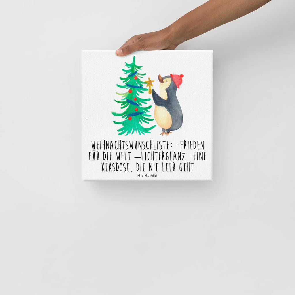Canvas picture penguin Christmas tree Kunstdruck, Leinwand, Weihnachtsdeko, Winter, Nikolaus, Advent, Heiligabend, Wintermotiv, Weihnachten, Pinguin