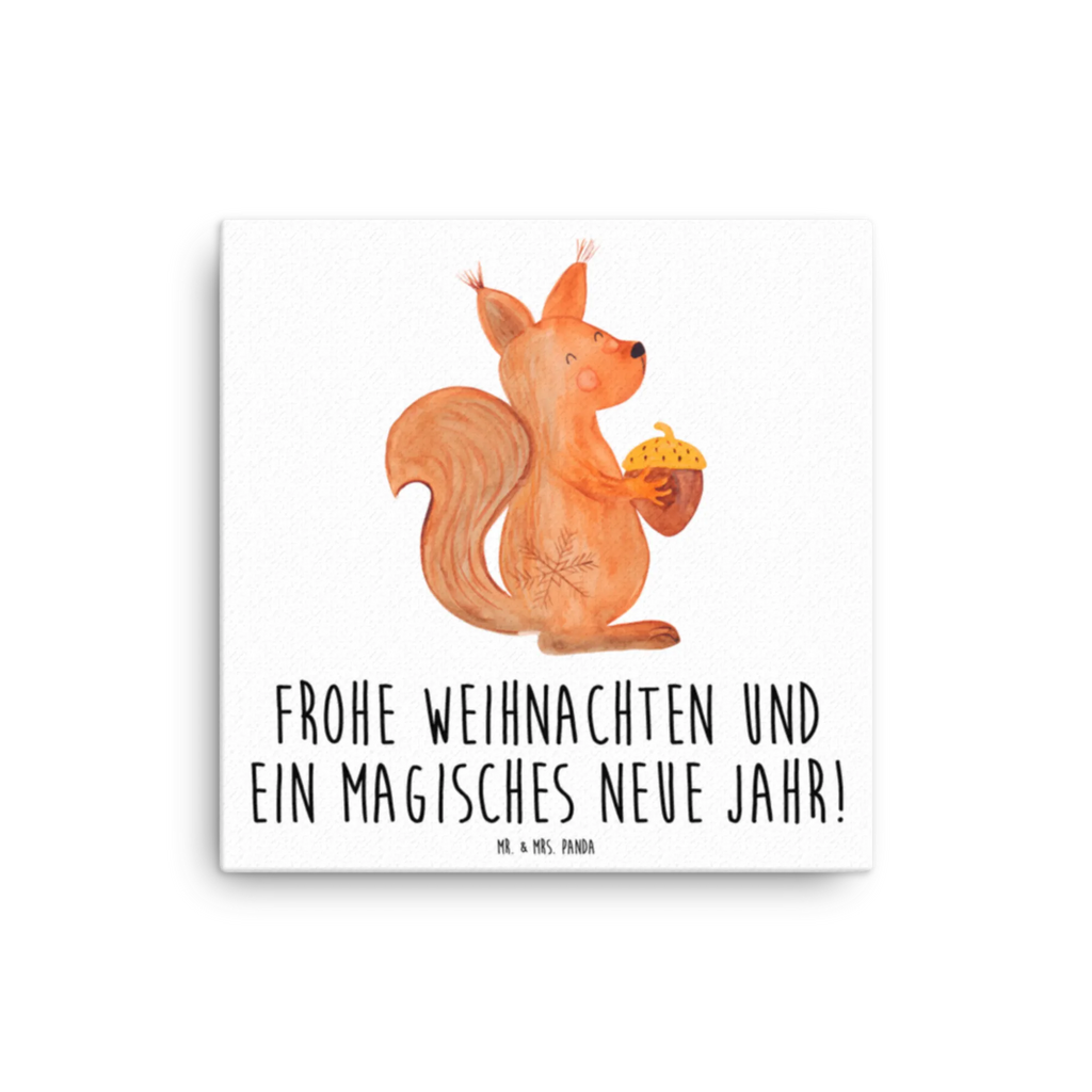 Canvas picture Squirrel Christmas Kunstdruck, Leinwand, Weihnachtsdeko, Winter, Nikolaus, Advent, Heiligabend, Wintermotiv, Weihnachten, Weihnachtsmotiv, Weihnachtsgruß, Frohe Weihnachten, Frohes Neues Jahr, Vogel, Guten Rutsch, Neujahr