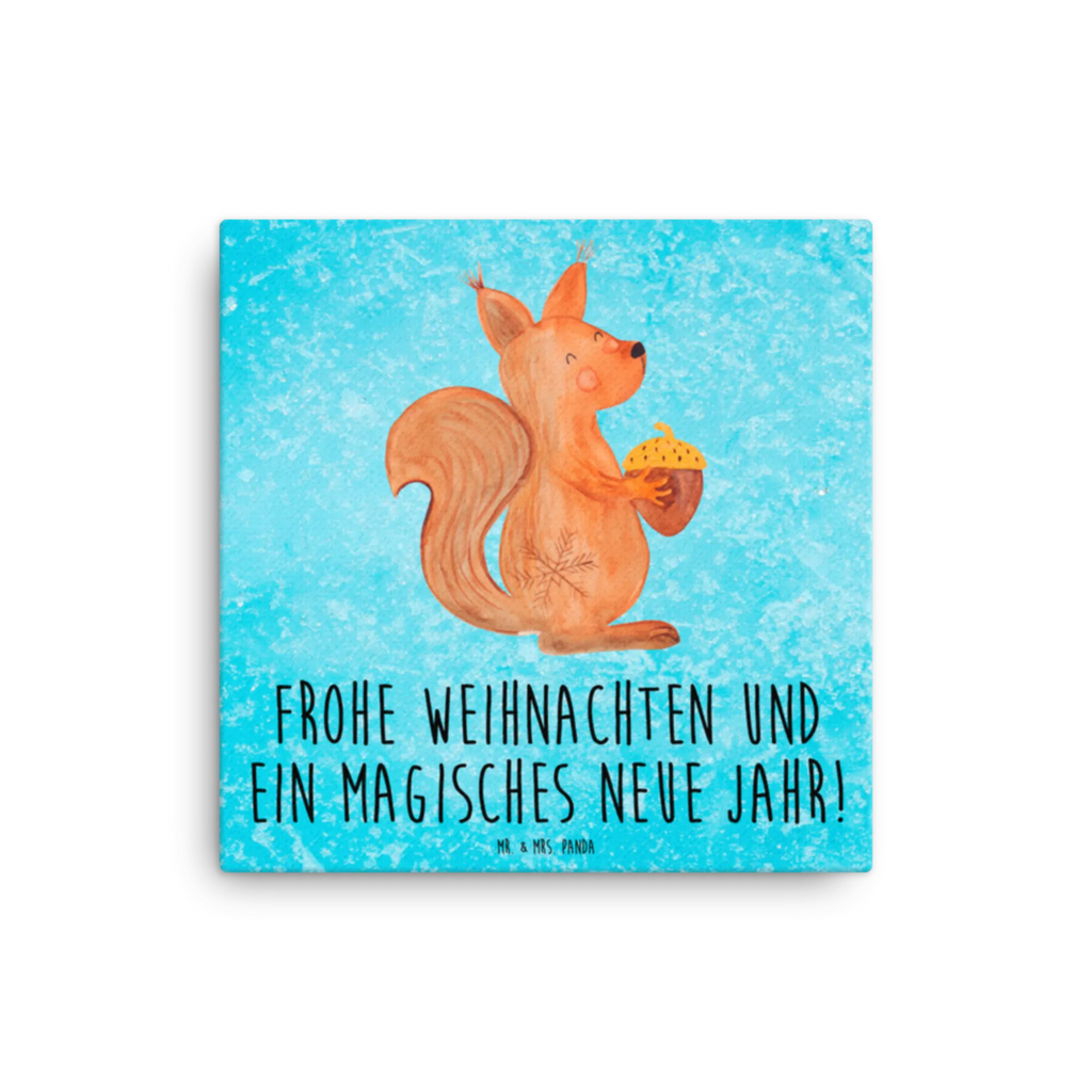 Canvas picture Squirrel Christmas Kunstdruck, Leinwand, Weihnachtsdeko, Winter, Nikolaus, Advent, Heiligabend, Wintermotiv, Weihnachten, Weihnachtsmotiv, Weihnachtsgruß, Frohe Weihnachten, Frohes Neues Jahr, Vogel, Guten Rutsch, Neujahr