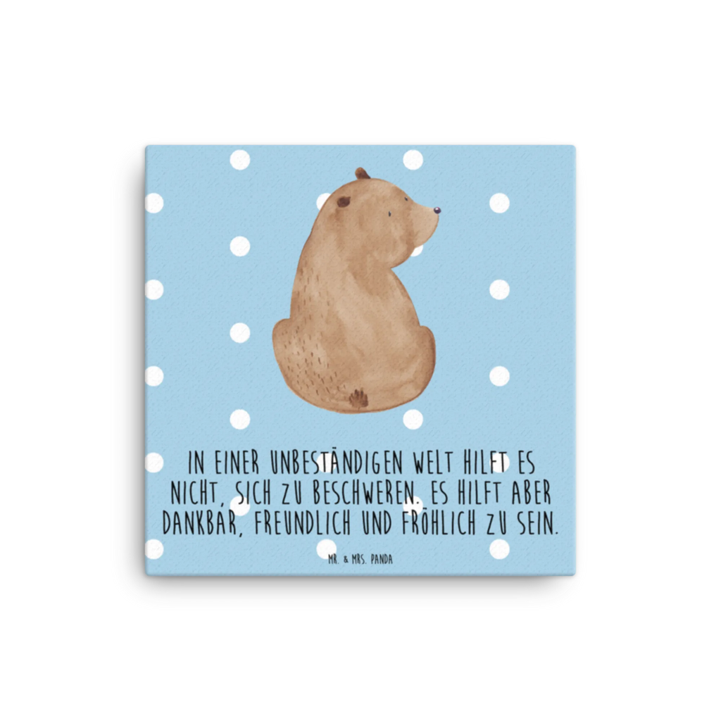 Canvas picture bear shoulder look Leinwand, Kunstdruck, Bär, Teddy, Teddybär, Weisheit, Weltansicht, Bären, Selbstachtung, Bärenliebe, Motivation