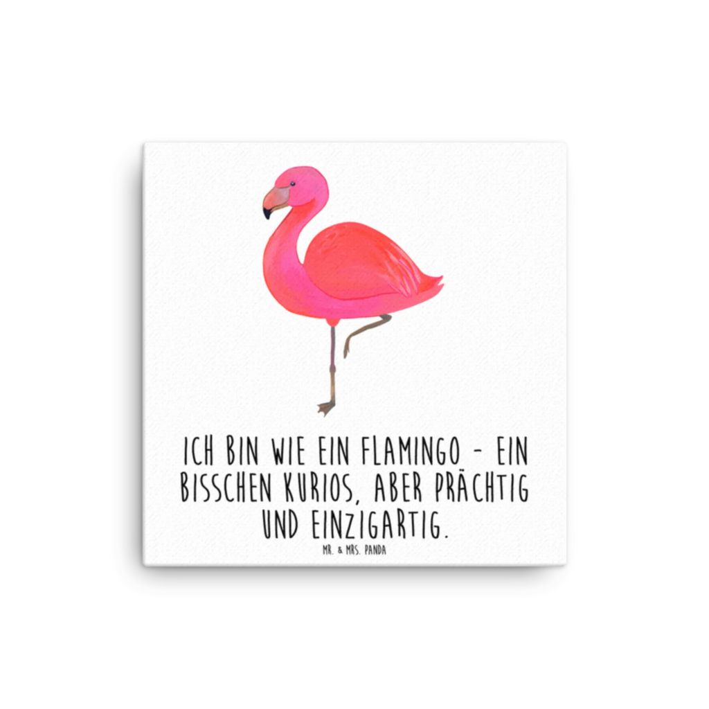 Leinwand Bild Flamingo Classic Leinwand, Kunstdruck, Flamingo, Stolz, Geschwister, Freundin, Selbstliebe, Ich, für Mich, Freundinnen, Sohn, Einzigartig, Außenseiter, Spruch, Tochter