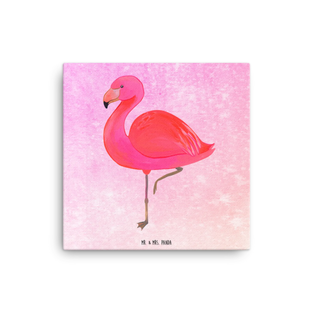 Leinwand Bild Flamingo Classic Leinwand, Kunstdruck, Flamingo, Stolz, Geschwister, Freundin, Selbstliebe, Ich, für Mich, Freundinnen, Sohn, Einzigartig, Außenseiter, Spruch, Tochter