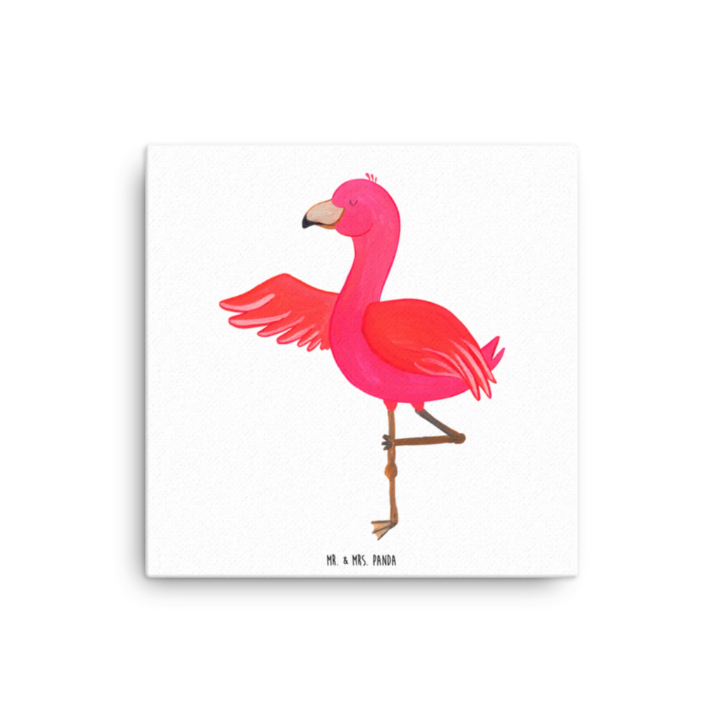 Leinwand Bild Flamingo Yoga Leinwand, Kunstdruck, Flamingo, Ärger, Achtsamkeit, Entspannung, Yoga, Vogel, Namaste, Tiefenentspannung, Yoga-Übung, Aufregen
