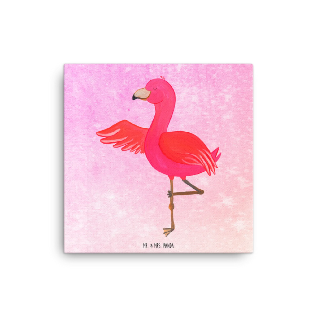 Leinwand Bild Flamingo Yoga Leinwand, Kunstdruck, Flamingo, Ärger, Achtsamkeit, Entspannung, Yoga, Vogel, Namaste, Tiefenentspannung, Yoga-Übung, Aufregen