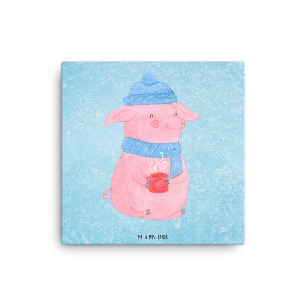 Canvas picture Pig Mulled wine Kunstdruck, Leinwand, Weihnachtsdeko, Winter, Nikolaus, Advent, Heiligabend, Wintermotiv, Weihnachten, Punsch, Weihnachtsmarkt, Glühschwein, Glühwein