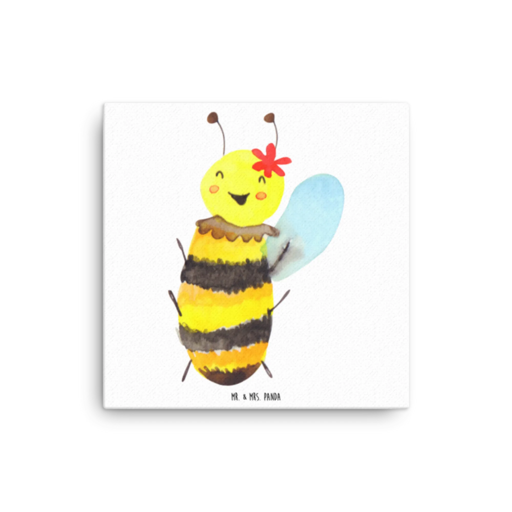 Canvas picture bee happy Kunstdruck, Leinwand, Hummel, Biene, Wespe