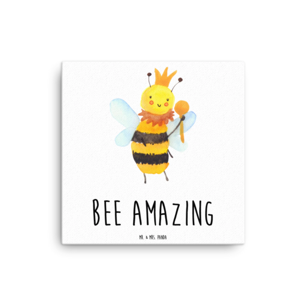 Canvas picture bee king Leinwand, Kunstdruck, Hummel, Biene, Wespe