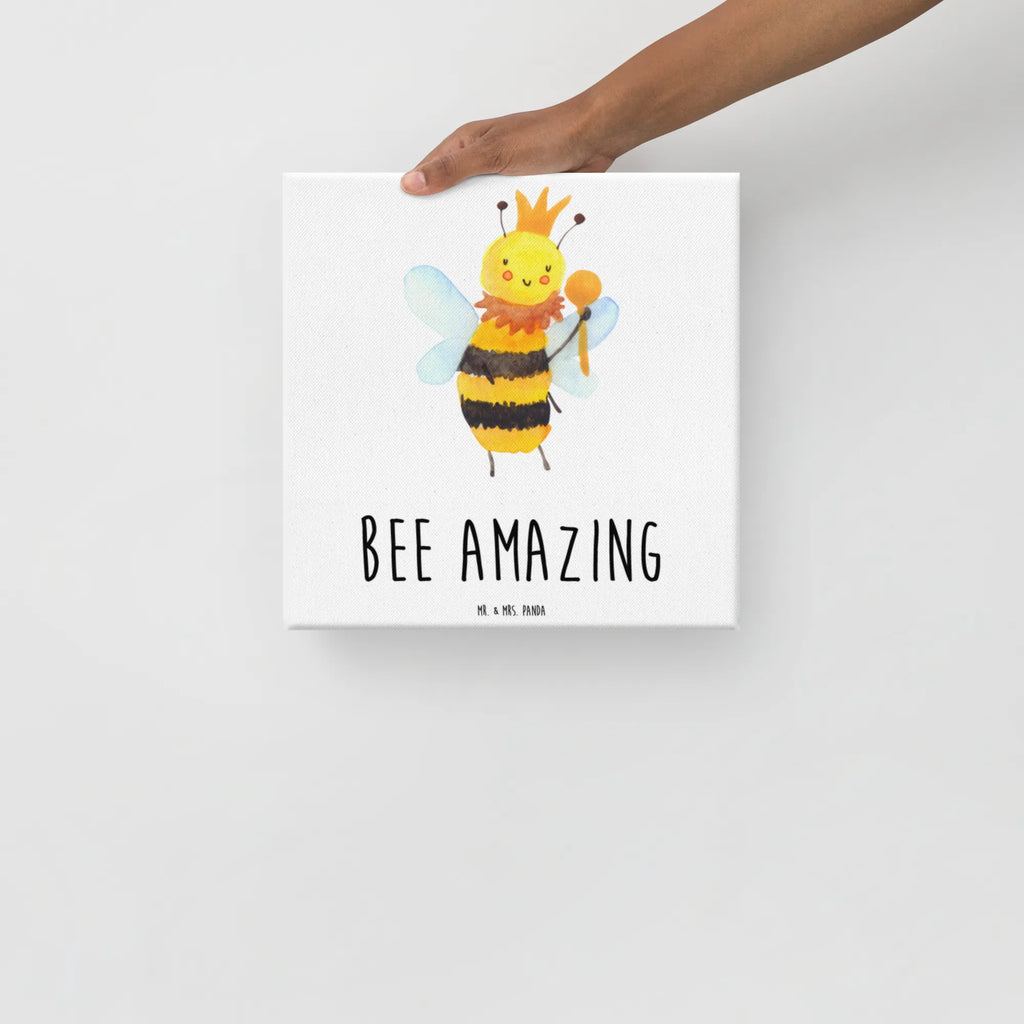 Canvas picture bee king Leinwand, Kunstdruck, Hummel, Biene, Wespe