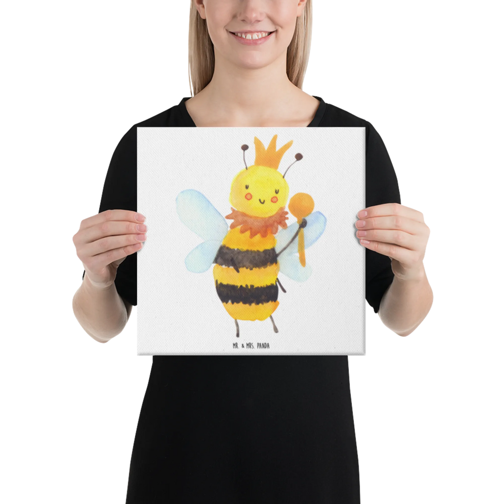 Canvas picture bee king Leinwand, Kunstdruck, Hummel, Biene, Wespe