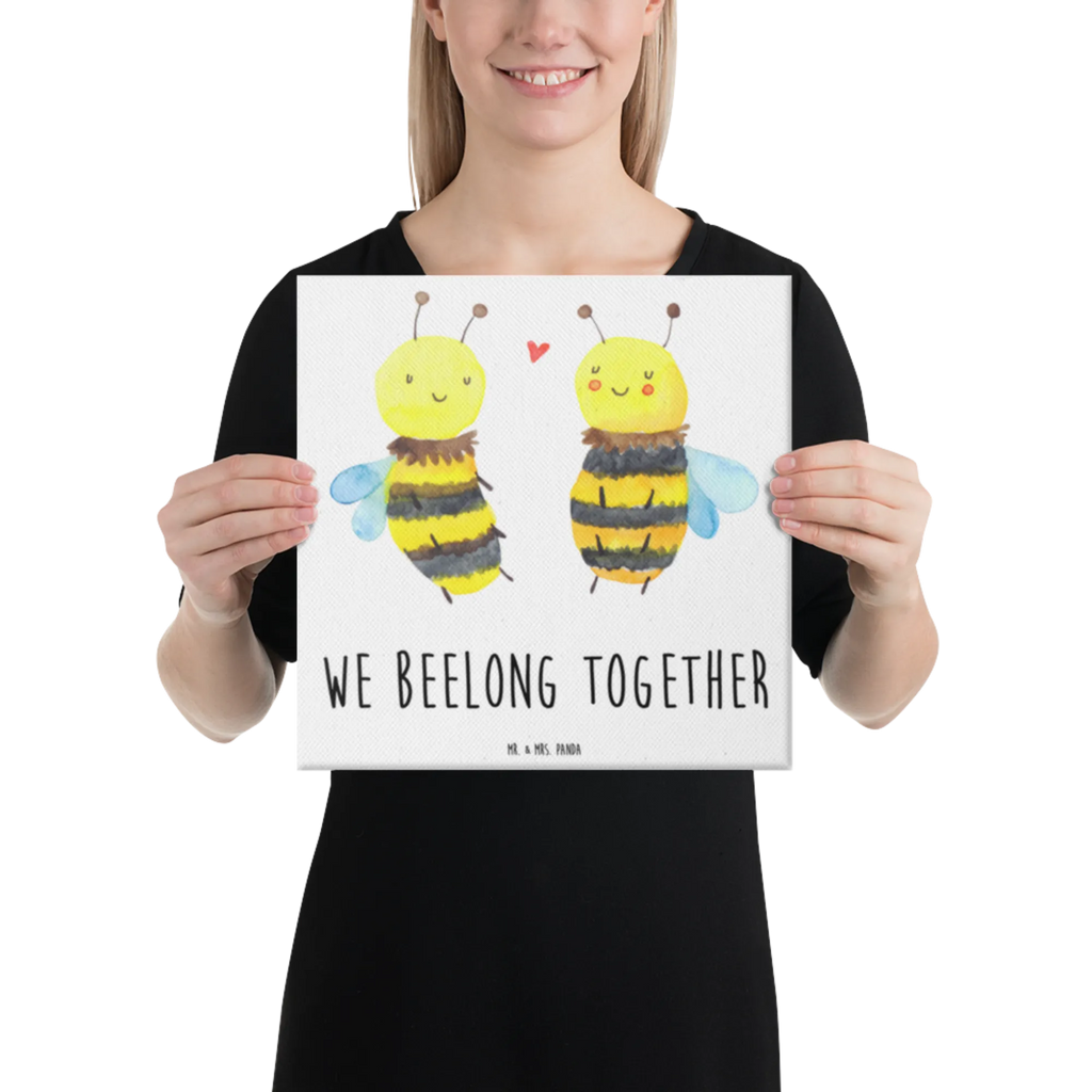 Canvas picture bee In love Leinwand, Kunstdruck, Dekoration, Bild, Wanddeko, Biene, Wespe, Hummel