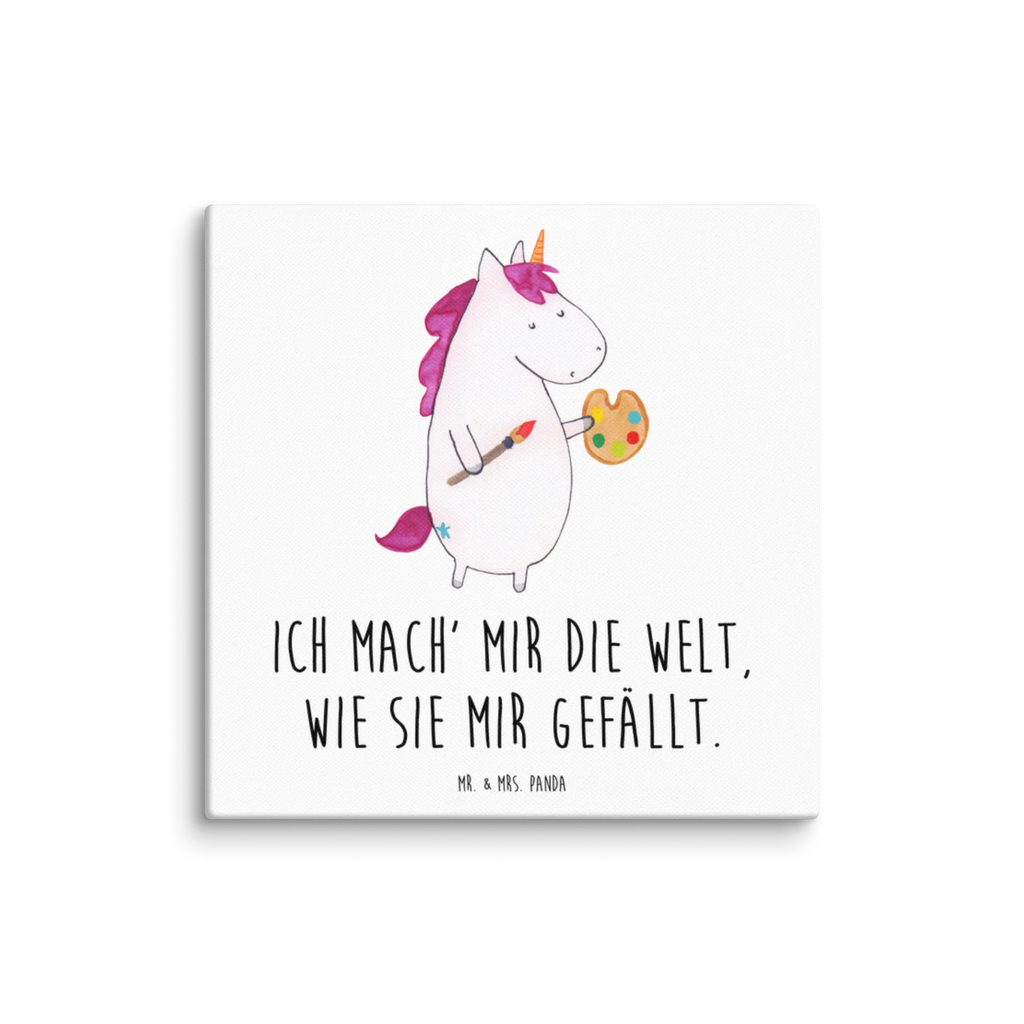 Canvas picture unicorn Artist Wanddeko, Bild, Leinwand, Dekoration, Kunstdruck, Einhorn, Einhörner, Einhorn Deko, Unicorn, Artist, Geschenk, Farbe, Maler, Zeichnen, Pinsel, Künstler, Stift, Englisch, Malen, Welt