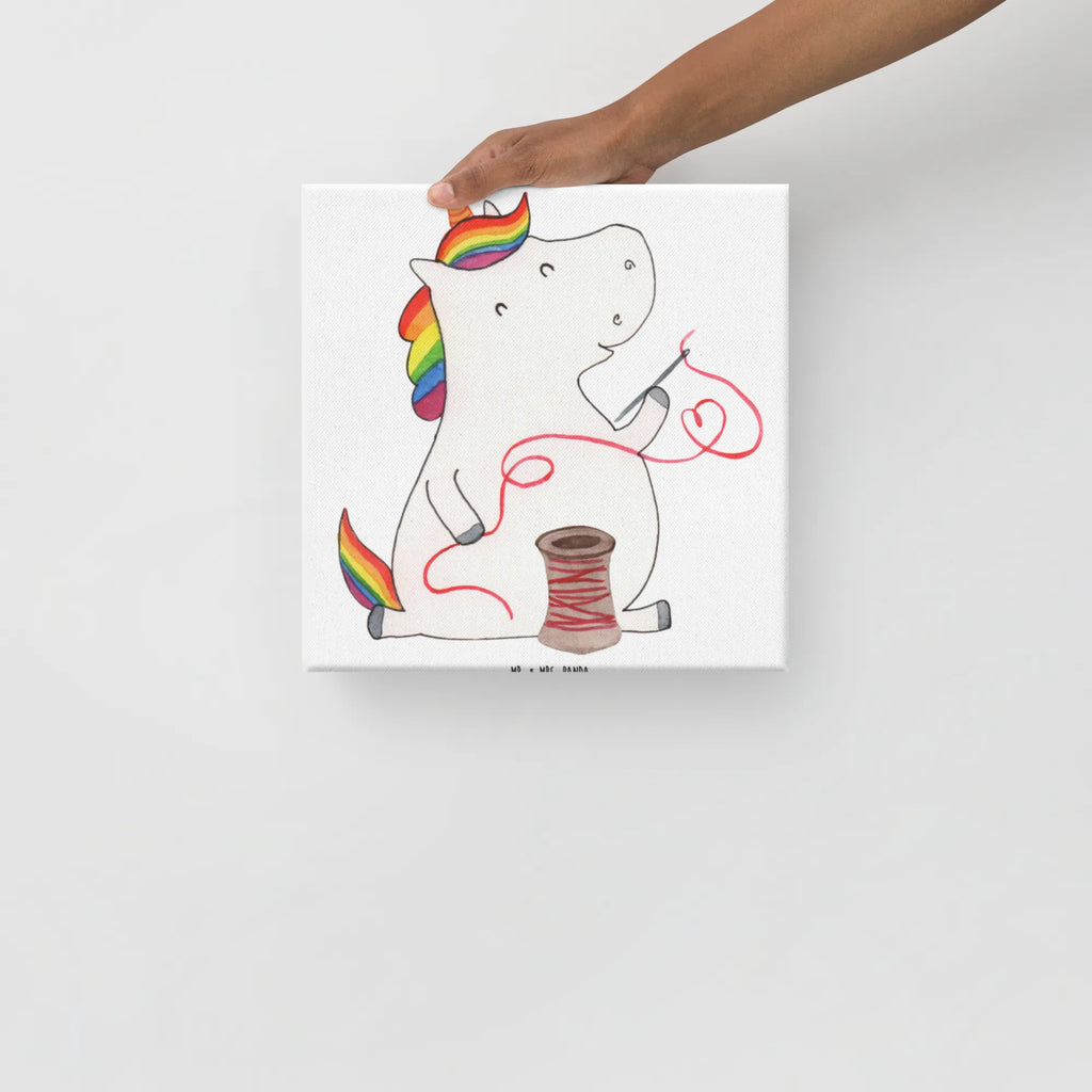 Leinwand Bild Einhorn Näherin Kunstdruck, Leinwand, Unicorn, Einhorn, Einhorn Deko, Einhörner, Nähzimmer, Freundin, Nähen, Stricken, Häkeln, Basteln, Mädchen, Näherin