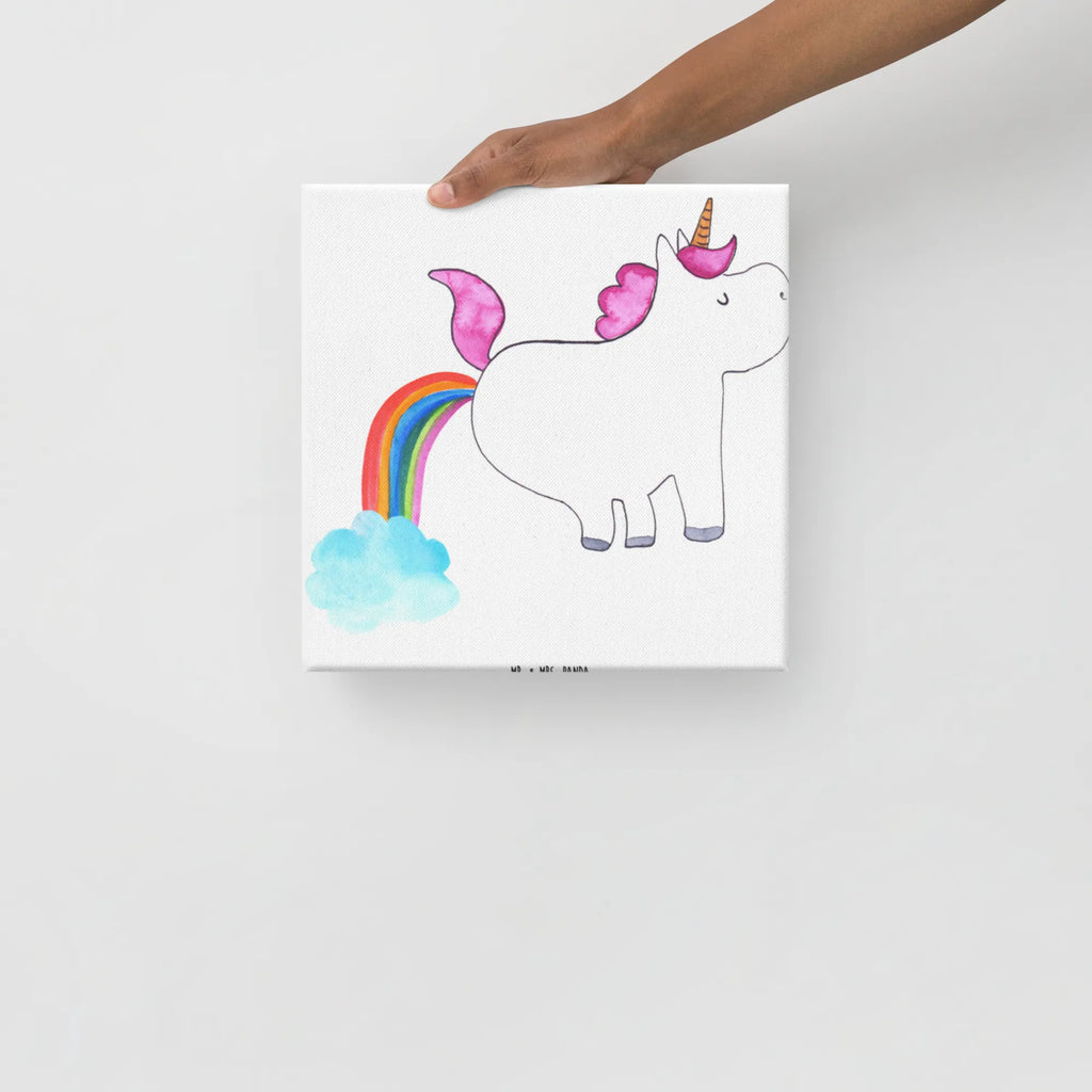 Leinwand Bild Einhorn Pupsend Kunstdruck, Leinwand, Unicorn, Einhorn, Einhorn Deko, Einhörner, Freundin, Erwachsenwerden, Glitzer, Einhornpower, Pups, Spaß, Lustig, Regenbogen