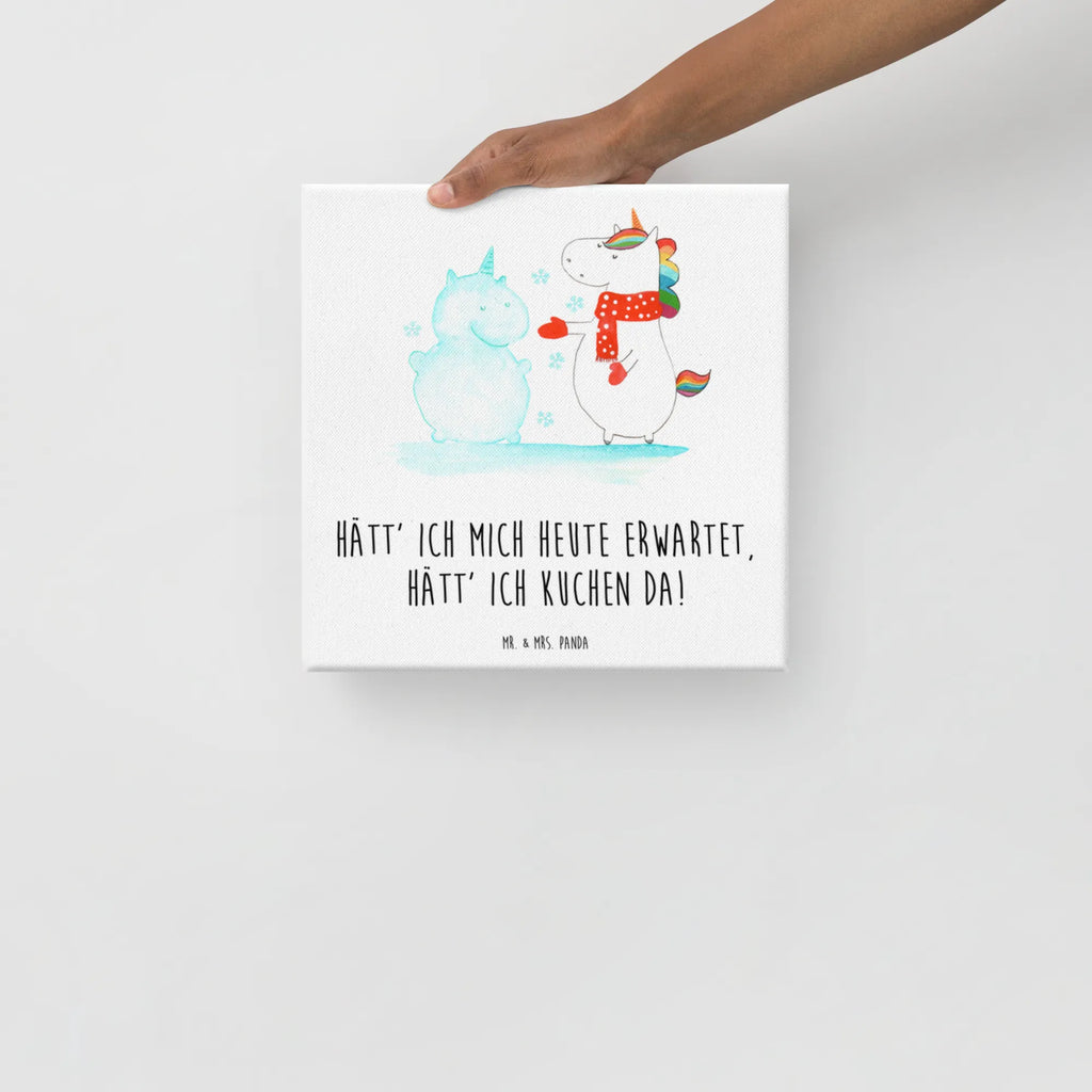 Canvas picture unicorn snowman Leinwand, Bild, Kunstdruck, Wanddeko, Dekoration, Einhorn, Einhörner, Einhorn Deko, Unicorn, Schneemann, Winter, Schnee, Kuchen, Weihnachten, kalt, Mütze, Handschuhe, X-Mas