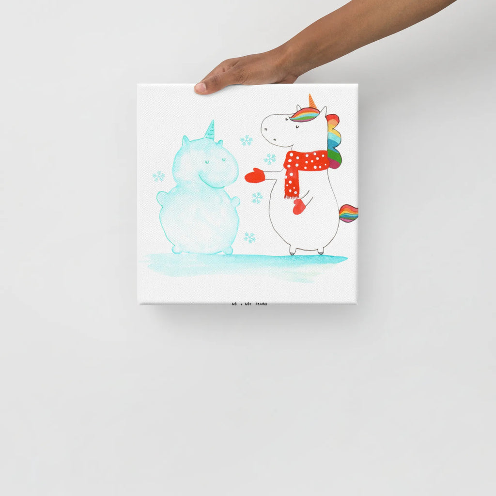 Canvas picture unicorn snowman Leinwand, Bild, Kunstdruck, Wanddeko, Dekoration, Einhorn, Einhörner, Einhorn Deko, Unicorn, Schneemann, Winter, Schnee, Kuchen, Weihnachten, kalt, Mütze, Handschuhe, X-Mas