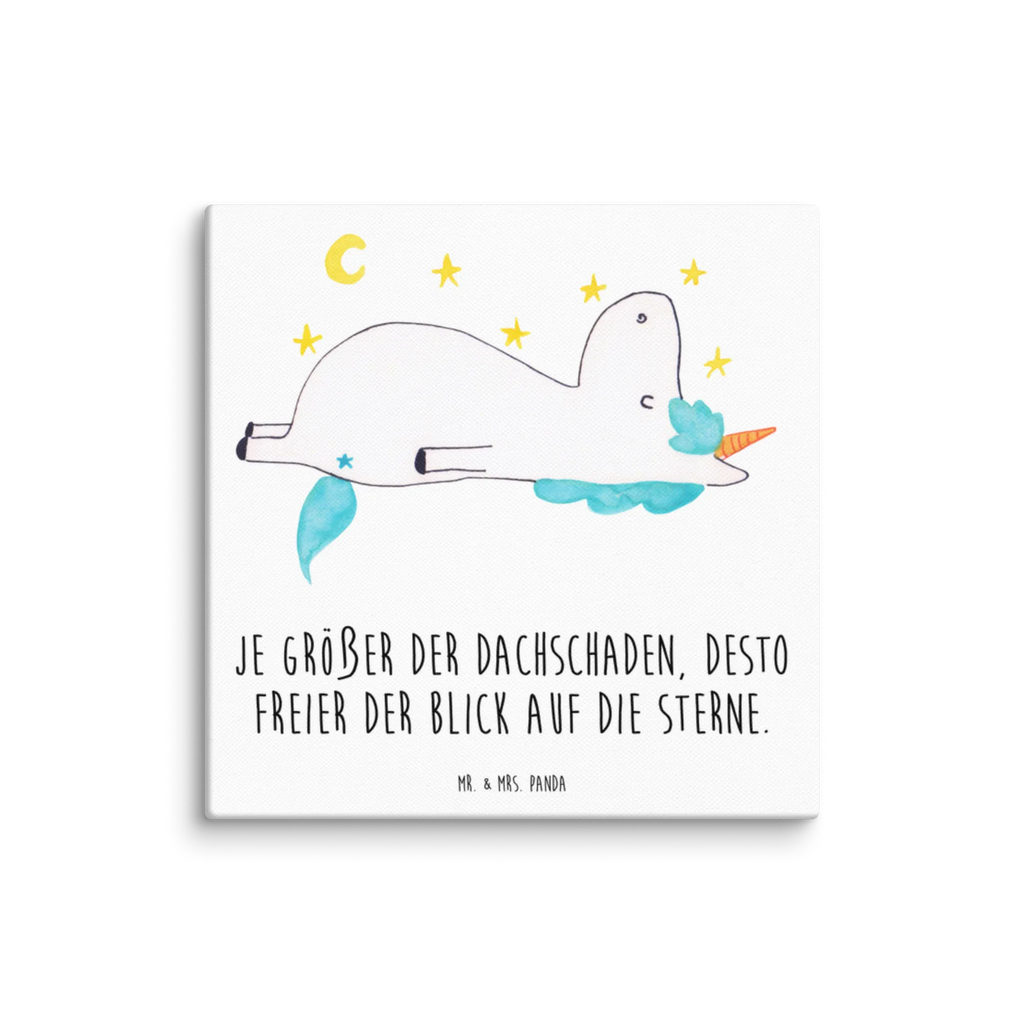Leinwand Bild Einhorn Sternenhimmel Dekoration, Kunstdruck, Bild, Wanddeko, Leinwand, Einhorn, Einhörner, Einhorn Deko, Unicorn, Sterne, Sternenhimmel, Dachschaden, Verrückt
