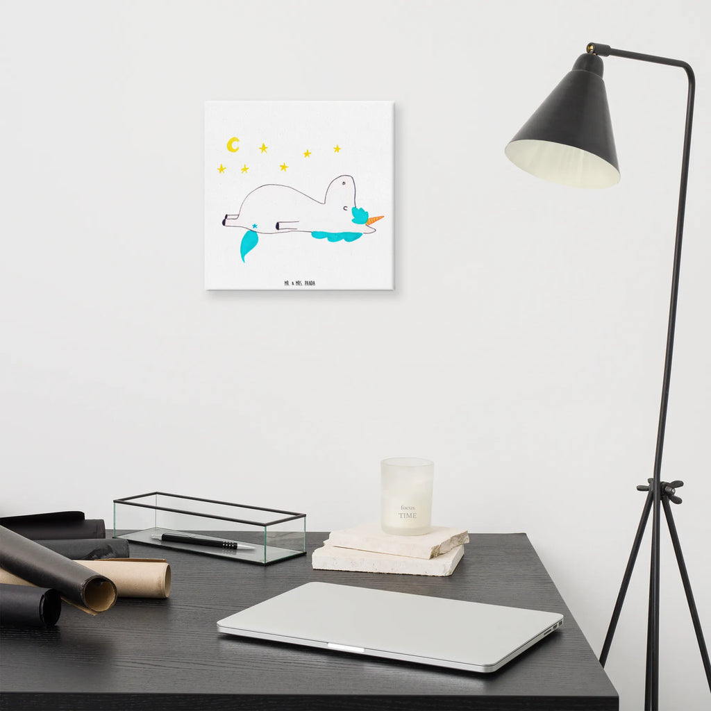 Leinwand Bild Einhorn Sternenhimmel Dekoration, Kunstdruck, Bild, Wanddeko, Leinwand, Einhorn, Einhörner, Einhorn Deko, Unicorn, Sterne, Sternenhimmel, Dachschaden, Verrückt