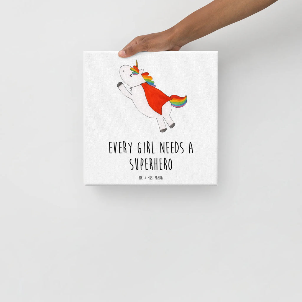 Leinwand Bild Einhorn Super Kunstdruck, Leinwand, Unicorn, Einhorn, Einhorn Deko, Einhörner, Traummann, Held, Geschenk, Girl, Superheld, Freundin, Mädchen