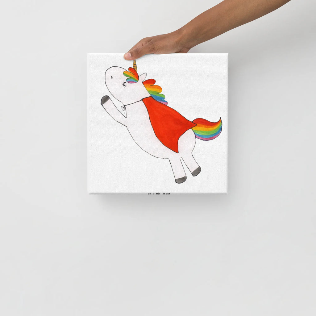 Leinwand Bild Einhorn Super Kunstdruck, Leinwand, Unicorn, Einhorn, Einhorn Deko, Einhörner, Traummann, Held, Geschenk, Girl, Superheld, Freundin, Mädchen