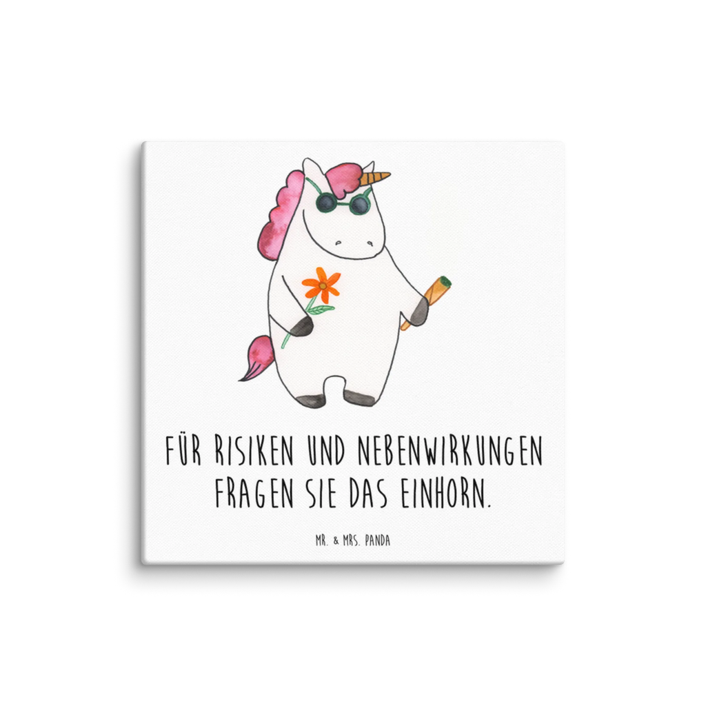 Leinwand Bild Einhorn Woodstock Kunstdruck, Leinwand, Unicorn, Einhorn, Einhorn Deko, Einhörner, Party, Joint, Alkohol, Kiffen, Zigarette, Spaß. Lustig, Witzig, Woodstock