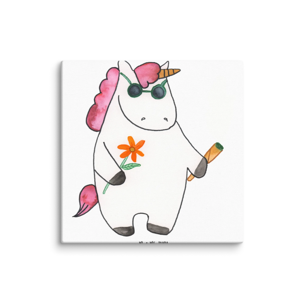 Leinwand Bild Einhorn Woodstock Kunstdruck, Leinwand, Unicorn, Einhorn, Einhorn Deko, Einhörner, Party, Joint, Alkohol, Kiffen, Zigarette, Spaß. Lustig, Witzig, Woodstock