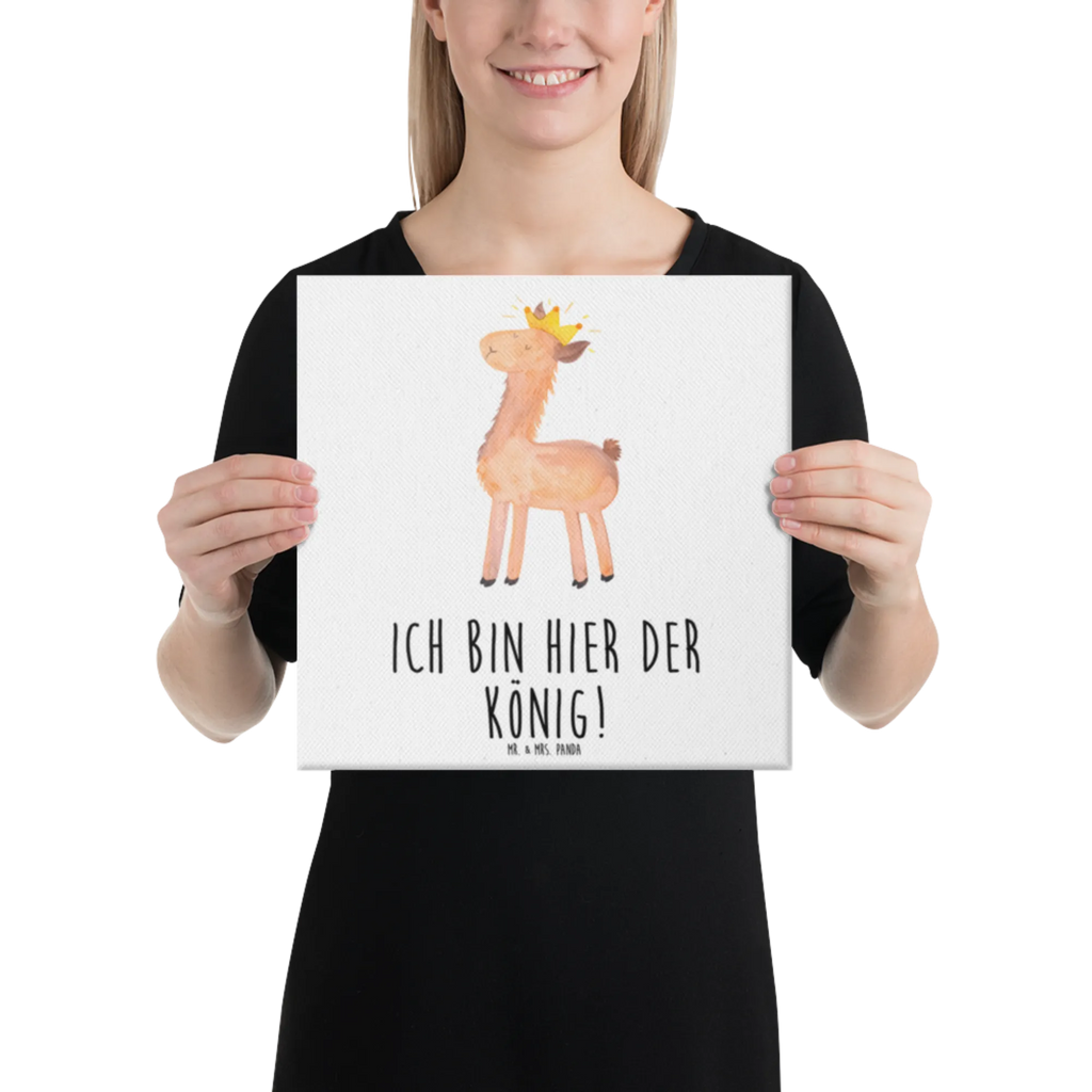 Canvas picture lama king Kunstdruck, Leinwand, Lama, Alpaka, Vorgesetzter, Königin, Abitur, Kollegin, Papa, Abi, Lamas, Freundin, Chef, Büro Kollege, König, Mama