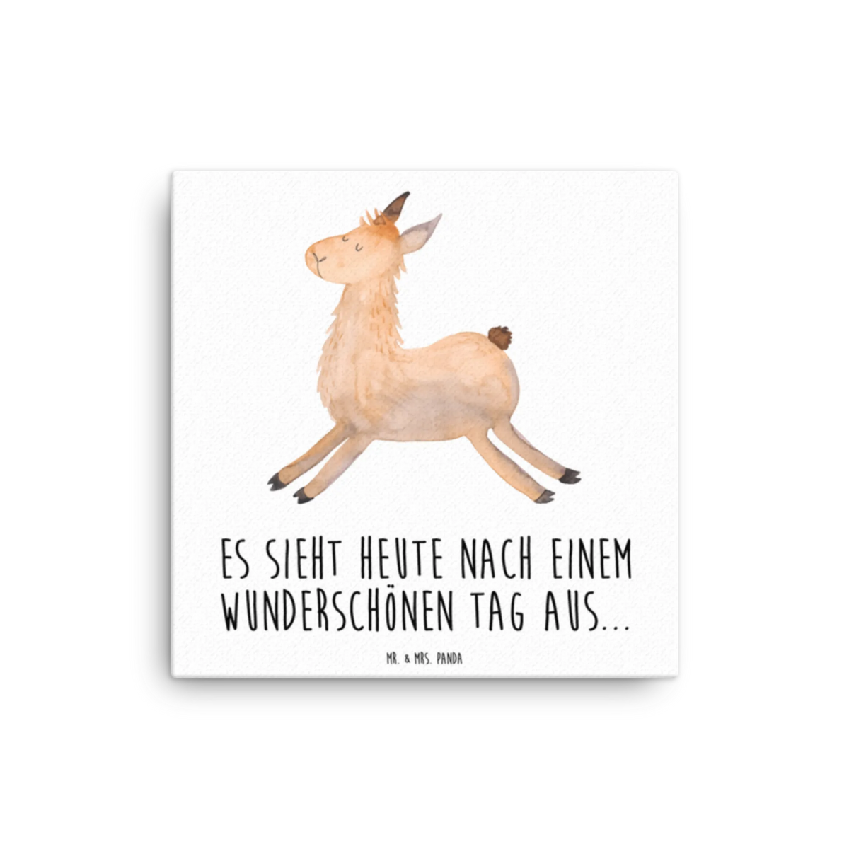 Obraz na płótnie lama Skakanie Leinwand, Kunstdruck, Lama, Alpaka, Liebeskummer, Abitur, Lieblingstag, Freundin, Glück, Prüfung, Guten Morgen, Neustart, Fröhlich, Lamas, Start, Happy Day