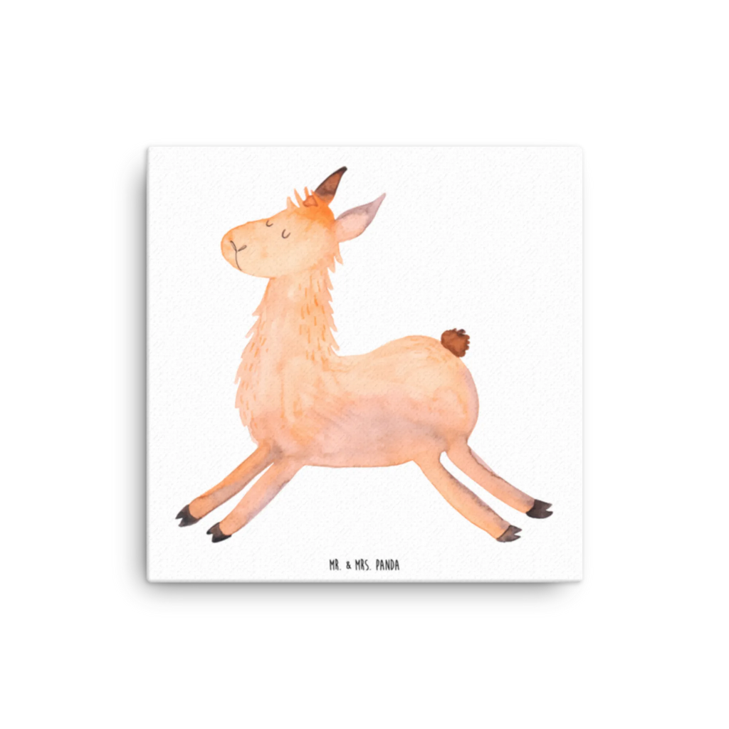 Leinwand Bild Lama springend Kunstdruck, Leinwand, Lama, Alpaka, Start, Glück, Liebeskummer, Guten Morgen, Neustart, Fröhlich, Lieblingstag, Lamas, Abitur, Prüfung, Freundin, Happy Day
