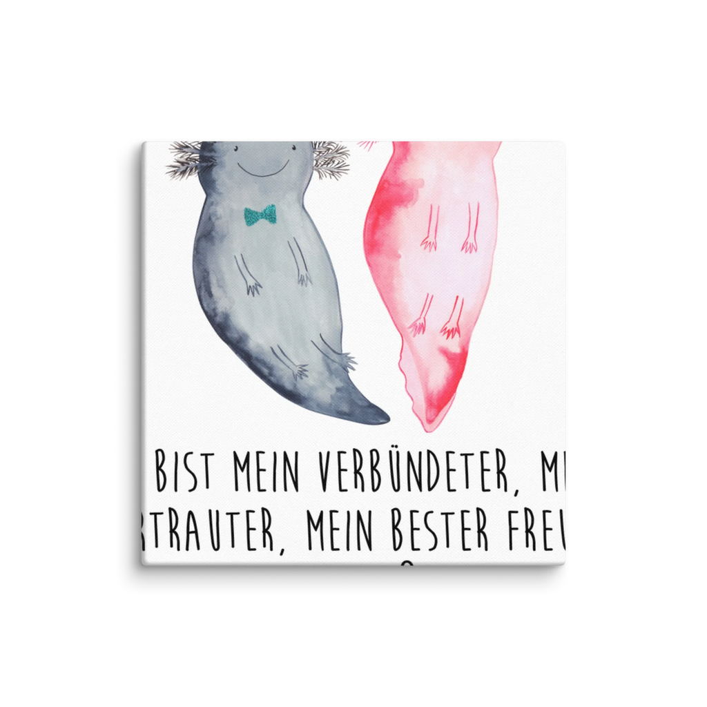 Canvas picture axolotl Girlfriend Kunstdruck, Leinwand, Molch, Axolotl, Große Liebe, Verlobter, Freund, Lurch, Lurche, Ehemann, Axolot, Valentinstag, Schwanzlurch, Liebesbeweis, Jahrestag, Liebe