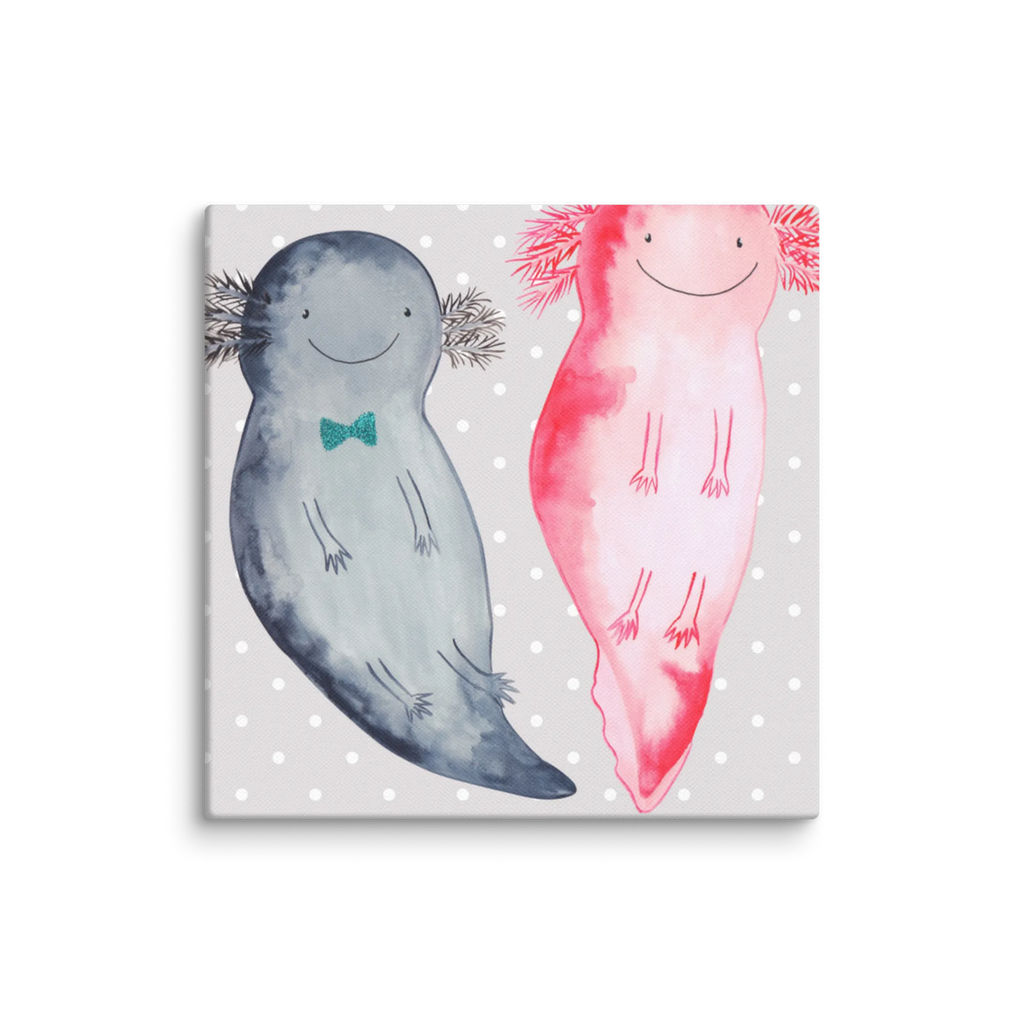 Canvas picture axolotl Girlfriend Kunstdruck, Leinwand, Molch, Axolotl, Große Liebe, Verlobter, Freund, Lurch, Lurche, Ehemann, Axolot, Valentinstag, Schwanzlurch, Liebesbeweis, Jahrestag, Liebe