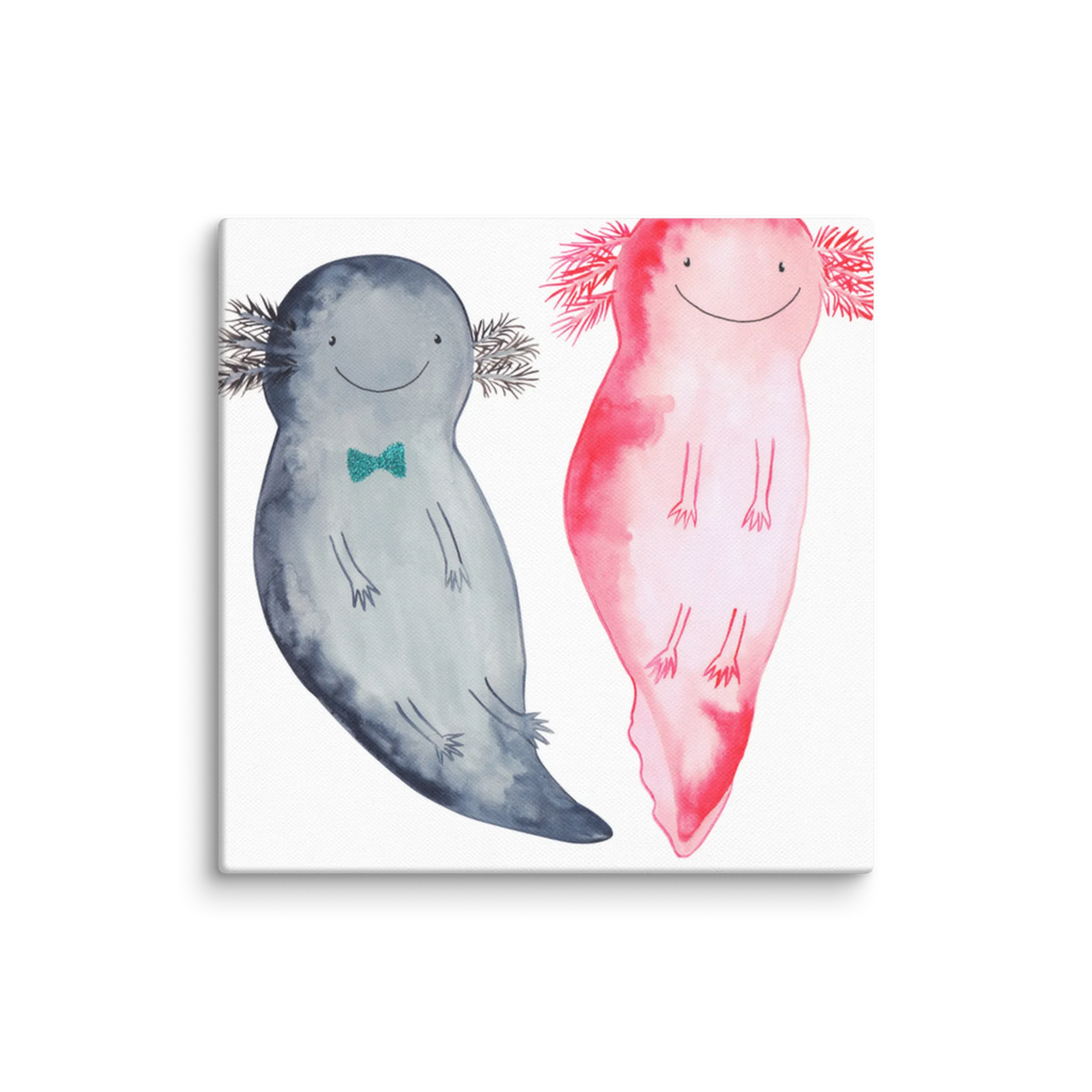 Canvas picture axolotl Girlfriend Kunstdruck, Leinwand, Molch, Axolotl, Große Liebe, Verlobter, Freund, Lurch, Lurche, Ehemann, Axolot, Valentinstag, Schwanzlurch, Liebesbeweis, Jahrestag, Liebe