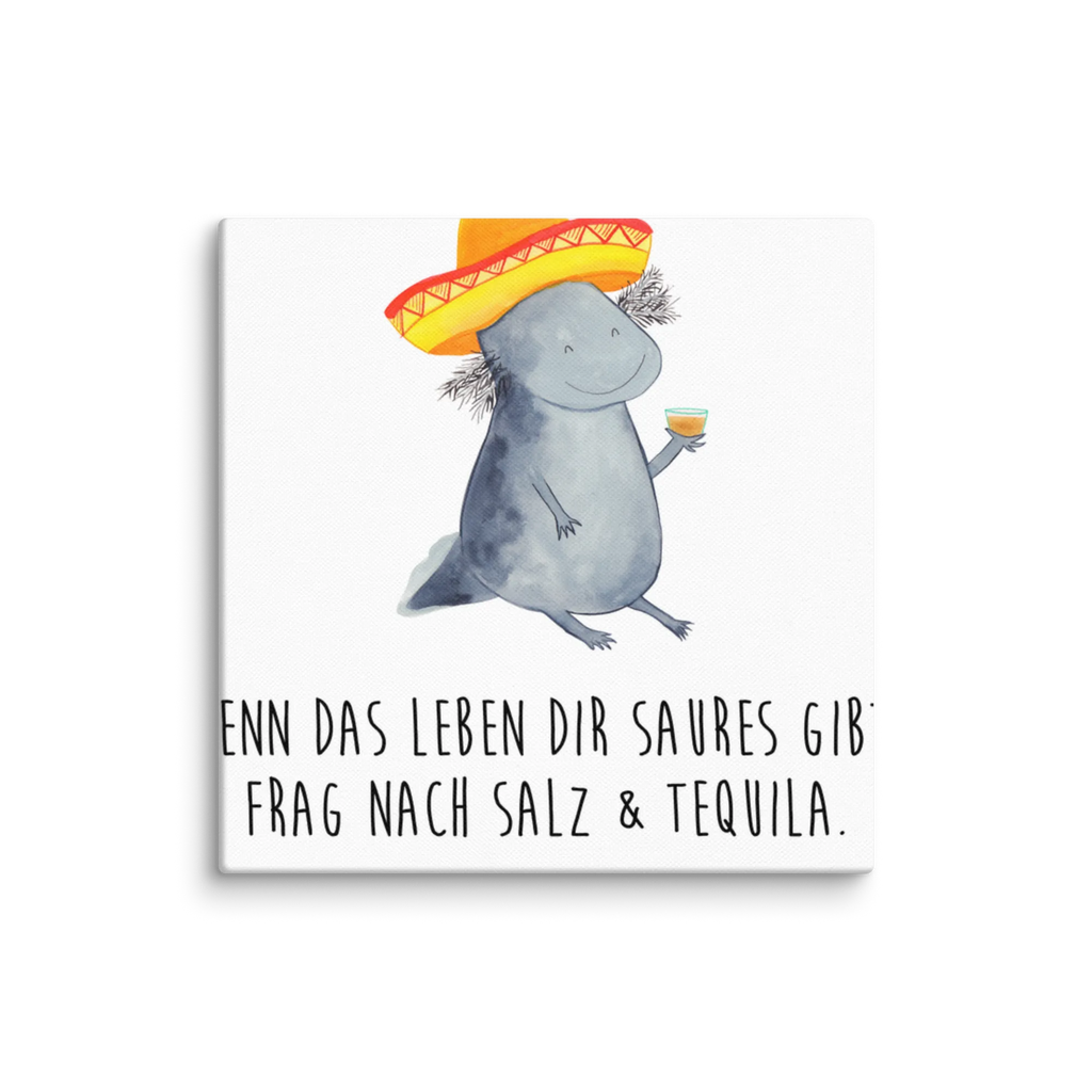 Canvas picture axolotl tequila Kunstdruck, Leinwand, Molch, Axolotl, Schwanzlurch, Feuersalamander, Axolot, Motivation, Zitrone, Mexico, Sombrero, Mexiko, Spruch, Feuerdrache, Lurche, Tequila, Lurch