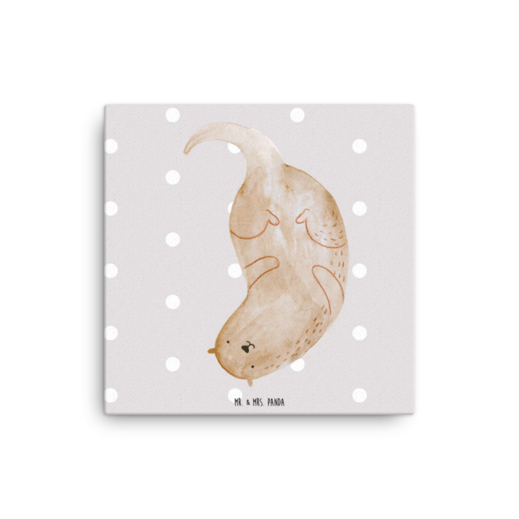 Canvas picture otter upside down Leinwand, Kunstdruck, Otter, Seeotter, Fischotter, Otter Seeotter See Otter
