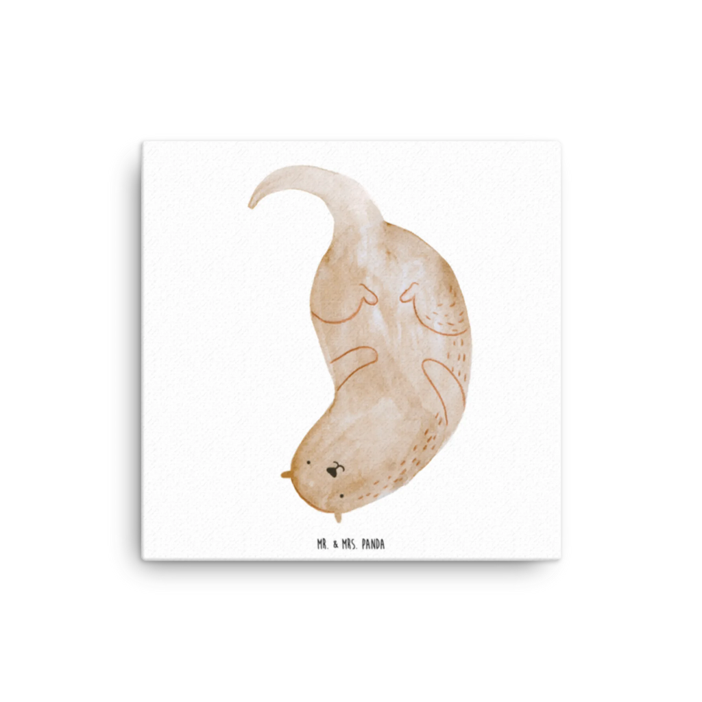 Canvas picture otter upside down Leinwand, Kunstdruck, Otter, Seeotter, Fischotter, Otter Seeotter See Otter