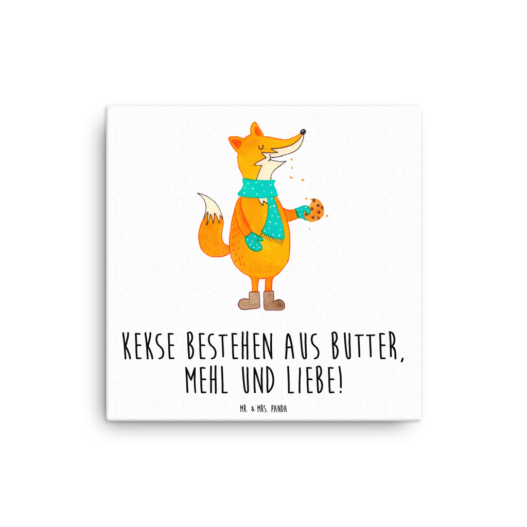 Canvas picture Fox biscuit Kunstdruck, Leinwand, Fuchs, Weihnachtszeit, Plätzchen, Backen Spruch, Kekse, Liebe, Winter, Küche Deko, Füchse