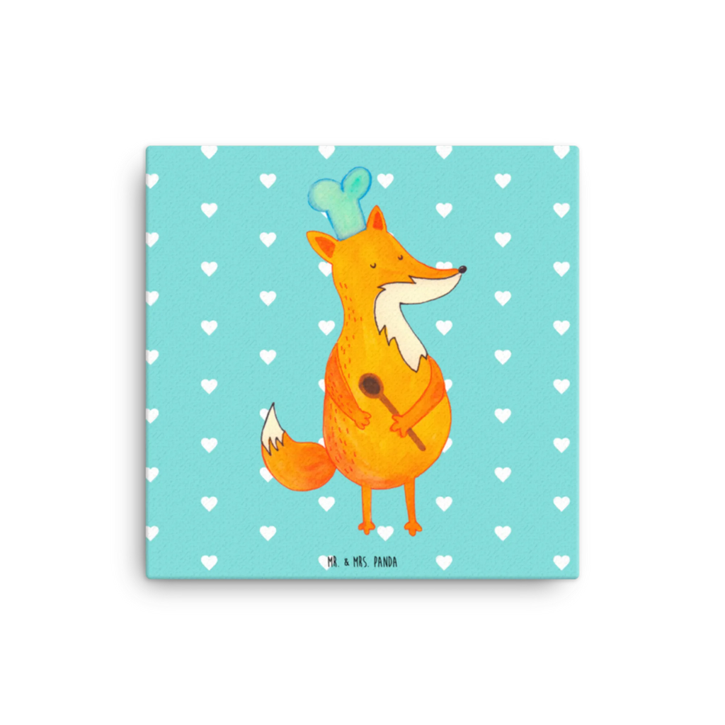 Canvas picture Fox A cook Leinwand, Kunstdruck, Fuchs, Bäcker, Witzig, Füchse, Köche, Spruch Lustig, Party Spruch, Küche Deko, Küche Spruch, Koch Geschenk