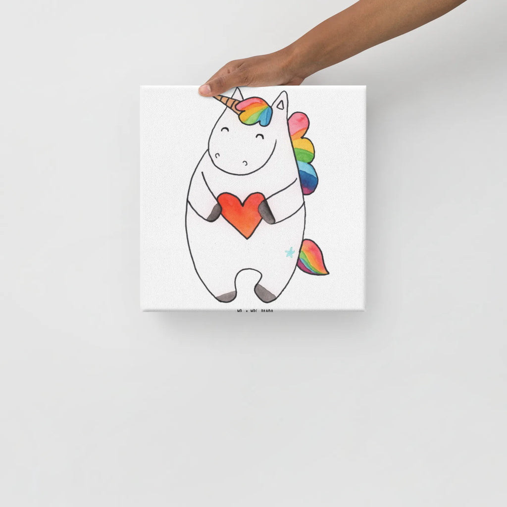 Leinwand Bild Einhorn Herz Leinwand, Kunstdruck, Unicorn, Einhorn, Einhorn Deko, Einhörner, Herz, Anders, Bunt, Freundin, böse, Witzig, Lustig, Schlimm