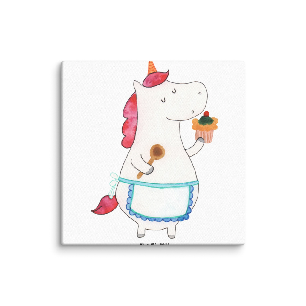 Canvas picture Jednorożec Kuchnia Kunstdruck, Leinwand, Unicorn, Einhorn, Einhorn Deko, Einhörner, Bäckerin, Torte, Träumen, Muffin, Koch, Hobbykoch, Kuchen, Backen, Motivation, Träumer