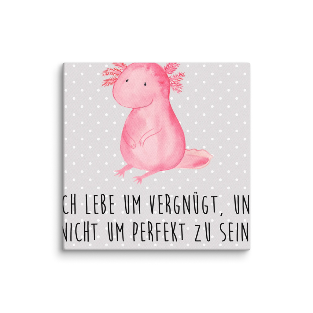 Leinwand Bild Axolotl null Kunstdruck, Leinwand, Molch, Axolotl, Fröhlich, Vergnügt, Freundin, Liebe, Lebensweisheit, Weisheit, Lebensstil, Axolot, Zufrieden
