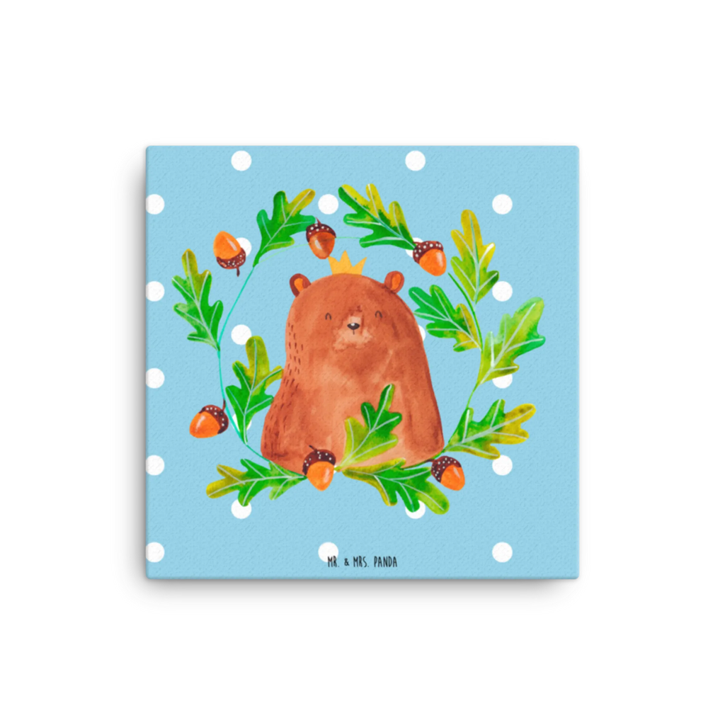 Canvas picture bear king Kunstdruck, Leinwand, Teddybär, Teddy, Bär, Papa Bär, Weltbester Papa, Papa, Vatertag, Daddy, Papi, Vater, Bester Vater, Dad, Bester Papa