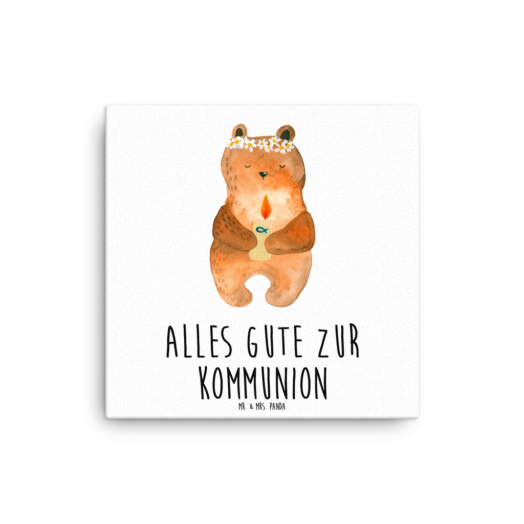 Canvas picture bear communion Leinwand, Kunstdruck, Dekoration, Wanddeko, Bild, Bär, Teddy, Teddybär, katholisch, Kommunion, Taufkerze, Gottes Segen