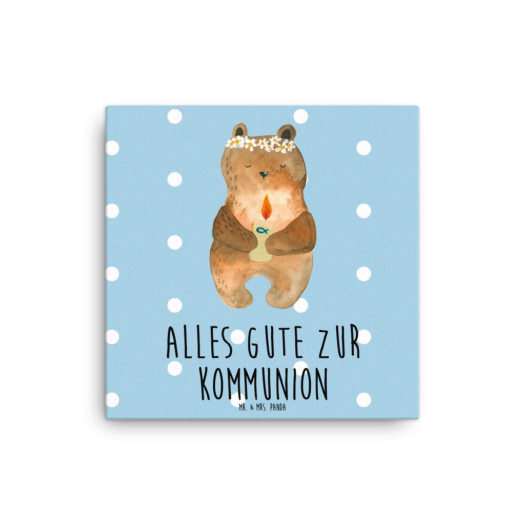 Canvas picture bear communion Leinwand, Kunstdruck, Dekoration, Wanddeko, Bild, Bär, Teddy, Teddybär, katholisch, Kommunion, Taufkerze, Gottes Segen