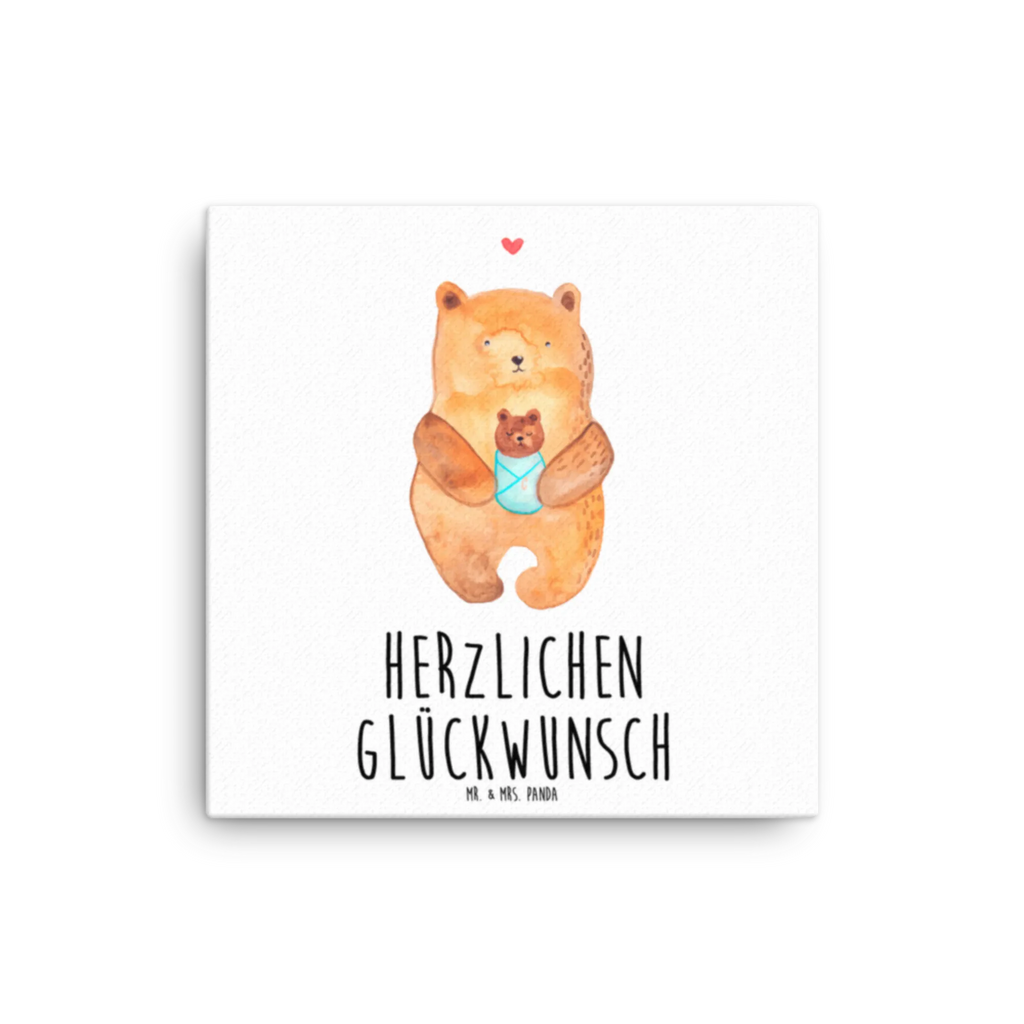 Canvas picture bear infant Leinwand, Kunstdruck, Teddybär, Teddy, Bär, Mutter, Geburt, Taufe, Geburtstag, Enkel, Eltern, Enkelin, Neffe, Glückwunsch, Nichte, Täufling, Baby