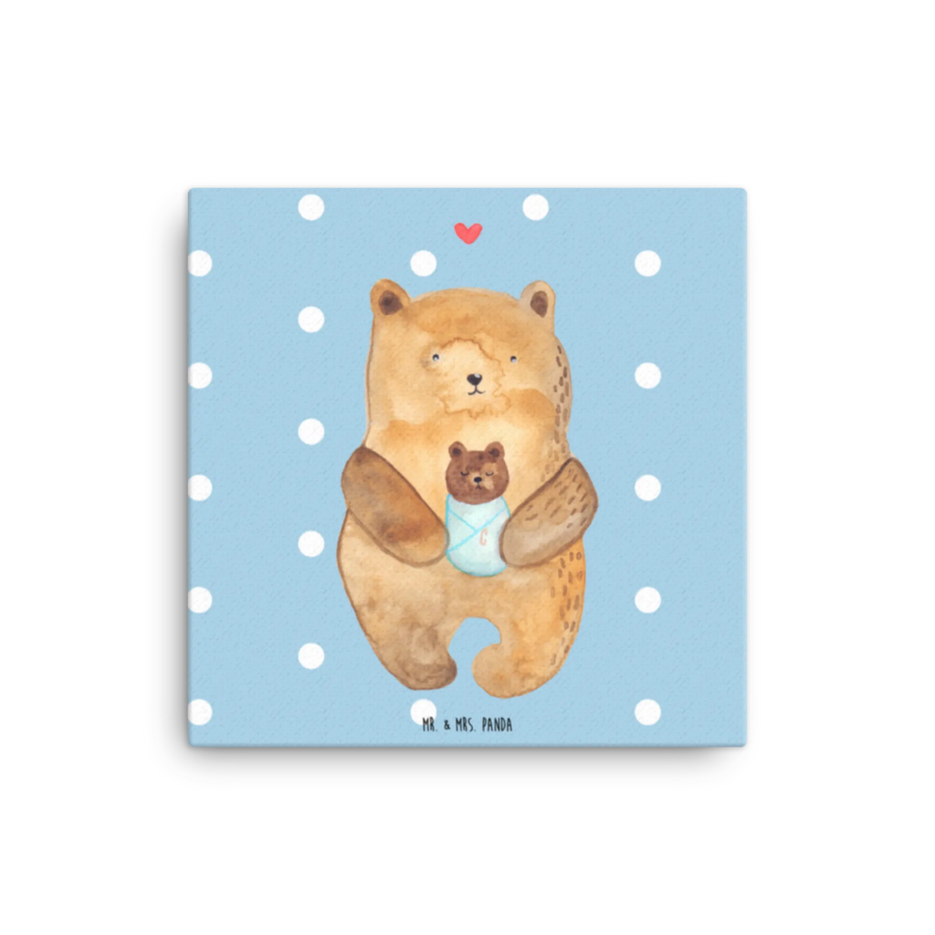 Canvas picture bear infant Leinwand, Kunstdruck, Teddybär, Teddy, Bär, Mutter, Geburt, Taufe, Geburtstag, Enkel, Eltern, Enkelin, Neffe, Glückwunsch, Nichte, Täufling, Baby