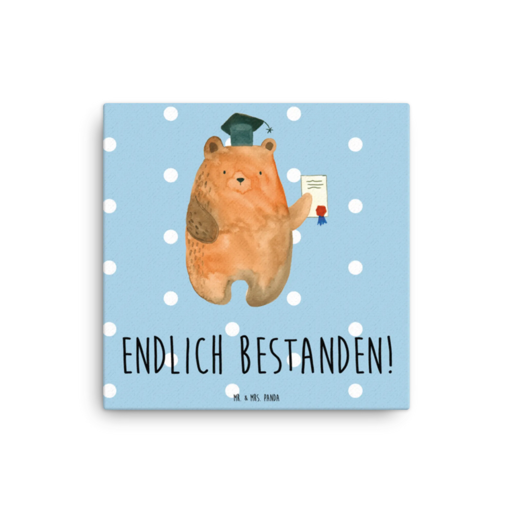 Canvas picture bear Test Bild, Kunstdruck, Wanddeko, Leinwand, Teddybär, Teddy, Bär, Prüfungen, Prüfung bestanden, Abitur, Abschluss, Abschlusszeugnis, Zeugnis